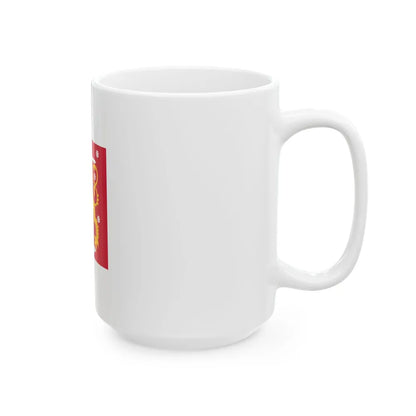 Naval jack of Finland (Finland) White Coffee Mug - Go Mug Yourself
