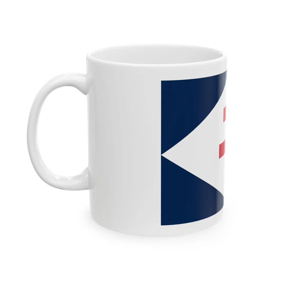 Naval Jack of Free France (Belgium) White Coffee Mug - Go Mug Yourself