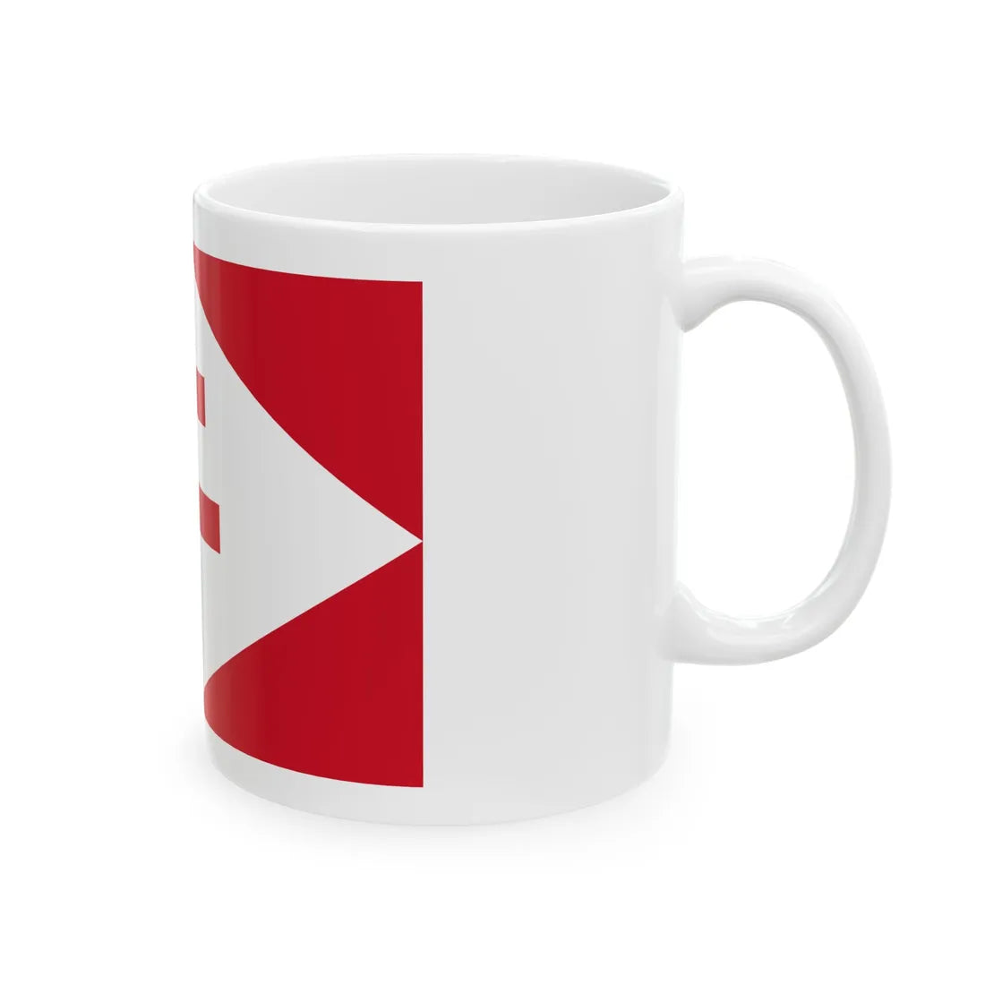 Naval Jack of Free France (Belgium) White Coffee Mug - Go Mug Yourself