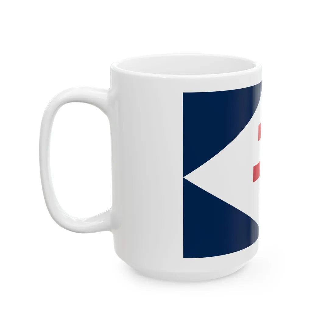 Naval Jack of Free France (Belgium) White Coffee Mug - Go Mug Yourself