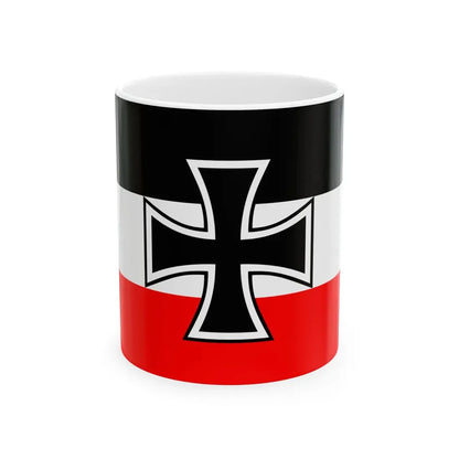 Naval Jack of Germany 1867-1903 (Germany) White Coffee Mug 11oz - Go Mug Yourself