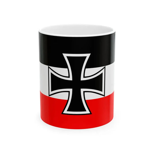 Naval Jack of Germany 1867-1903 (Germany) White Coffee Mug 11oz - Go Mug Yourself