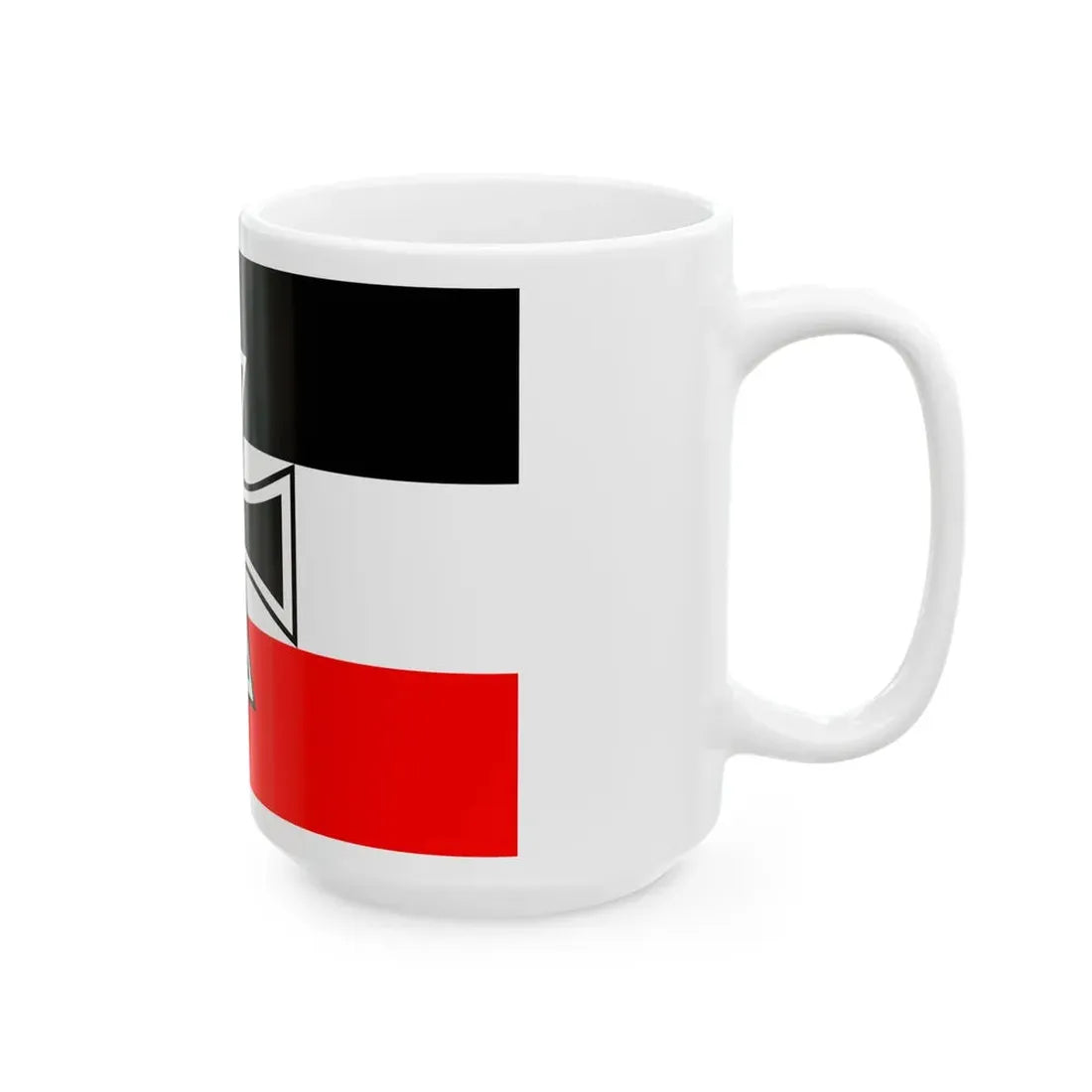 Naval Jack of Germany 1867-1903 (Germany) White Coffee Mug - Go Mug Yourself