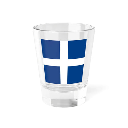 Naval Jack of Greece (Greece) Shot Glass 1.5oz 1.5oz - Go Mug Yourself