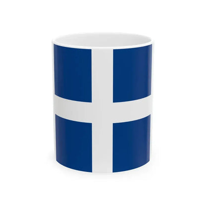 Naval Jack of Greece (Greece) White Coffee Mug 11oz - Go Mug Yourself