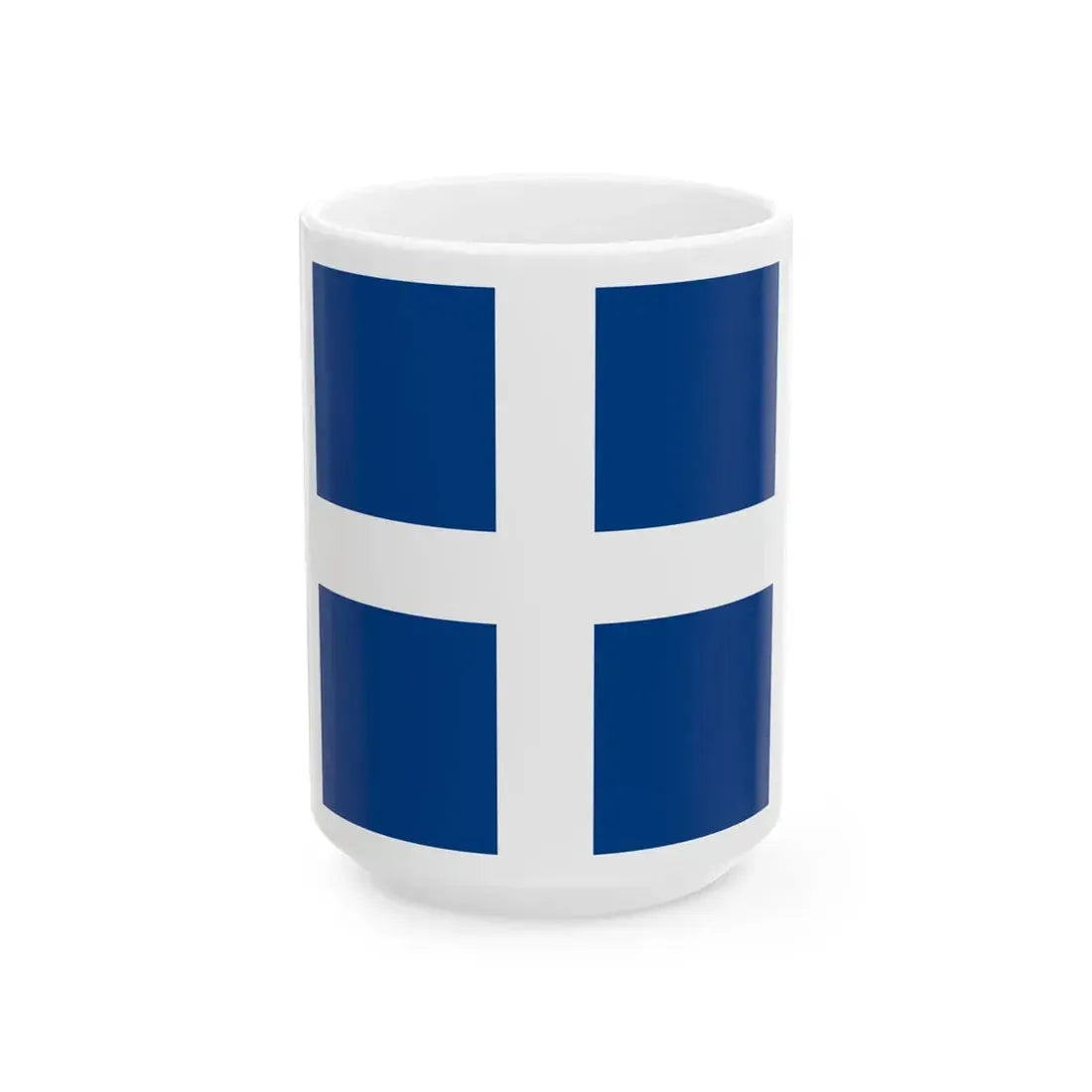 Naval Jack of Greece (Greece) White Coffee Mug 15oz - Go Mug Yourself