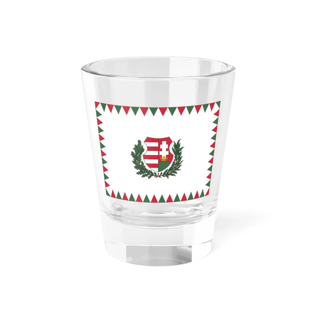 Naval Jack of Hungary 1948-1950 (Hungary) Shot Glass 1.5oz 1.5oz - Go Mug Yourself