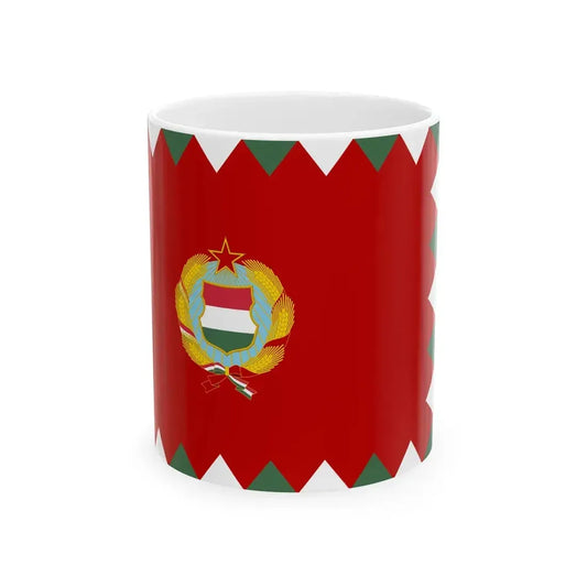 Naval Jack of Hungary 1957-1991 (Hungary) White Coffee Mug 11oz - Go Mug Yourself
