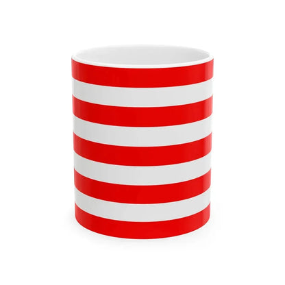 Naval Jack of Indonesia (Indonesia) White Coffee Mug 11oz - Go Mug Yourself