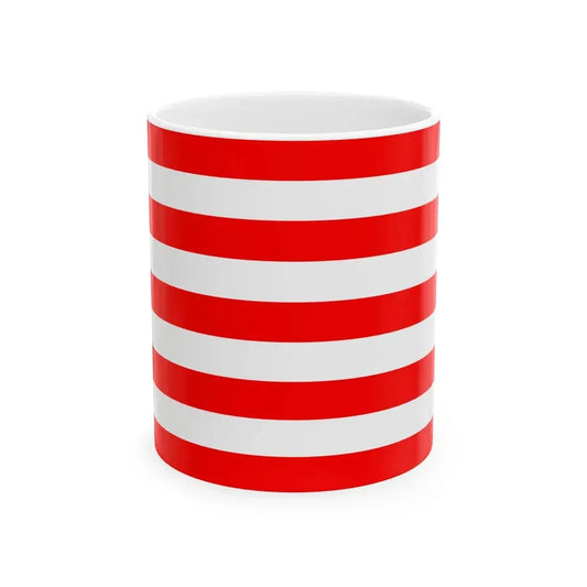 Naval Jack of Indonesia (Indonesia) White Coffee Mug 11oz - Go Mug Yourself