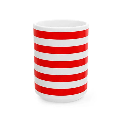 Naval Jack of Indonesia (Indonesia) White Coffee Mug 15oz - Go Mug Yourself