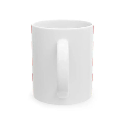 Naval Jack of Indonesia (Indonesia) White Coffee Mug - Go Mug Yourself