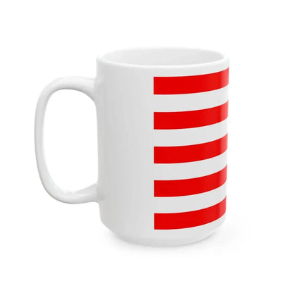 Naval Jack of Indonesia (Indonesia) White Coffee Mug - Go Mug Yourself