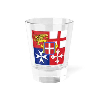Naval Jack of Italy proposed in 1943 (Italy) Shot Glass 1.5oz 1.5oz - Go Mug Yourself