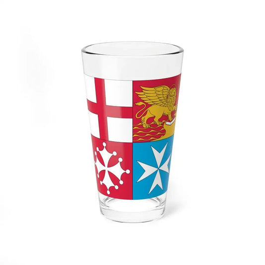 Naval Jack of Italy verso (Italy) Pint Glass 16oz 16oz - Go Mug Yourself
