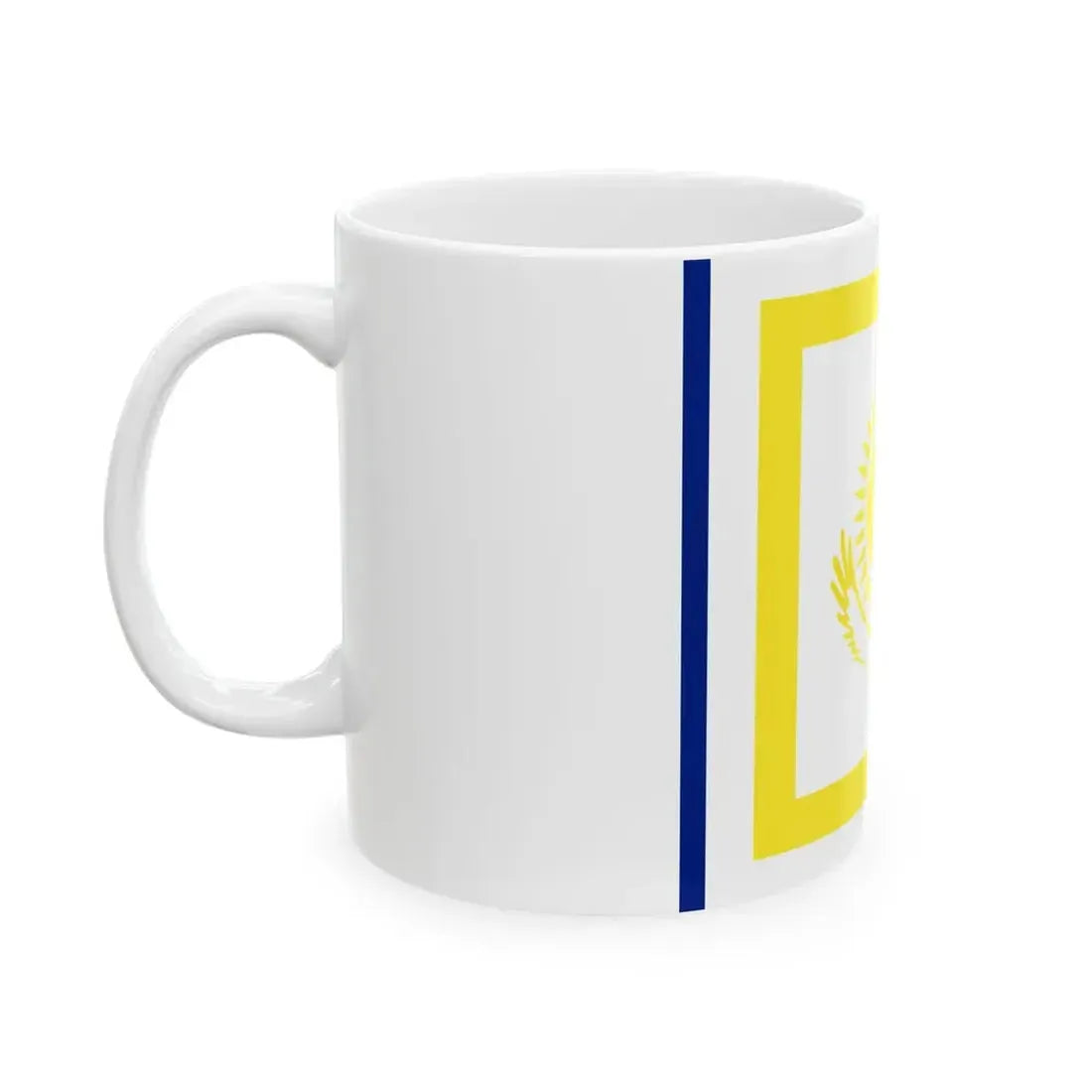 Naval Jack of Kazakhstan (Kazakhstan) White Coffee Mug - Go Mug Yourself