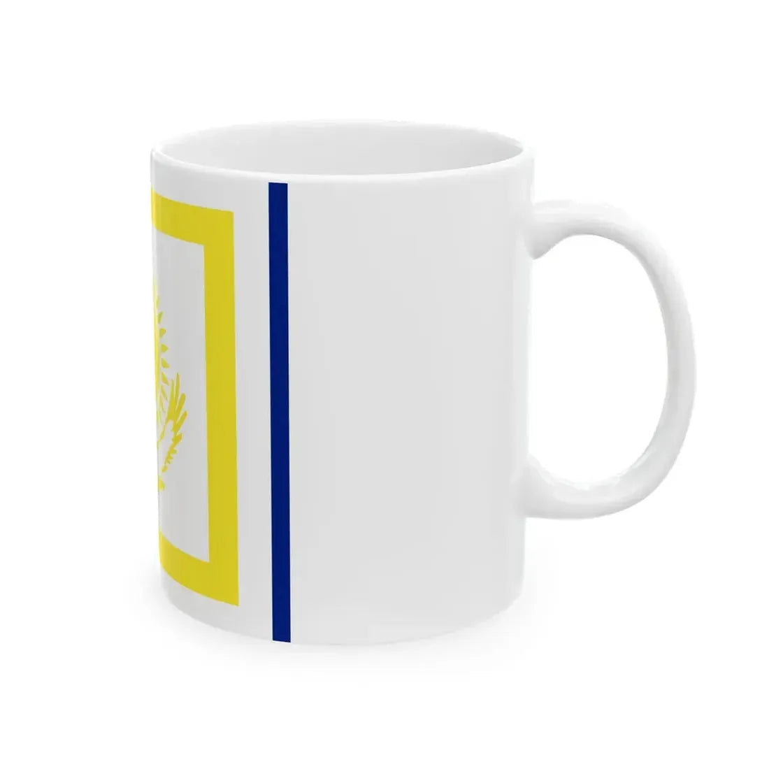 Naval Jack of Kazakhstan (Kazakhstan) White Coffee Mug - Go Mug Yourself