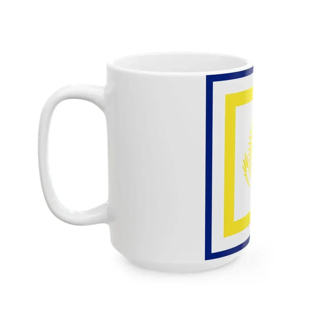 Naval Jack of Kazakhstan (Kazakhstan) White Coffee Mug - Go Mug Yourself