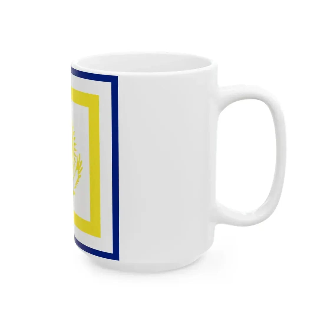 Naval Jack of Kazakhstan (Kazakhstan) White Coffee Mug - Go Mug Yourself