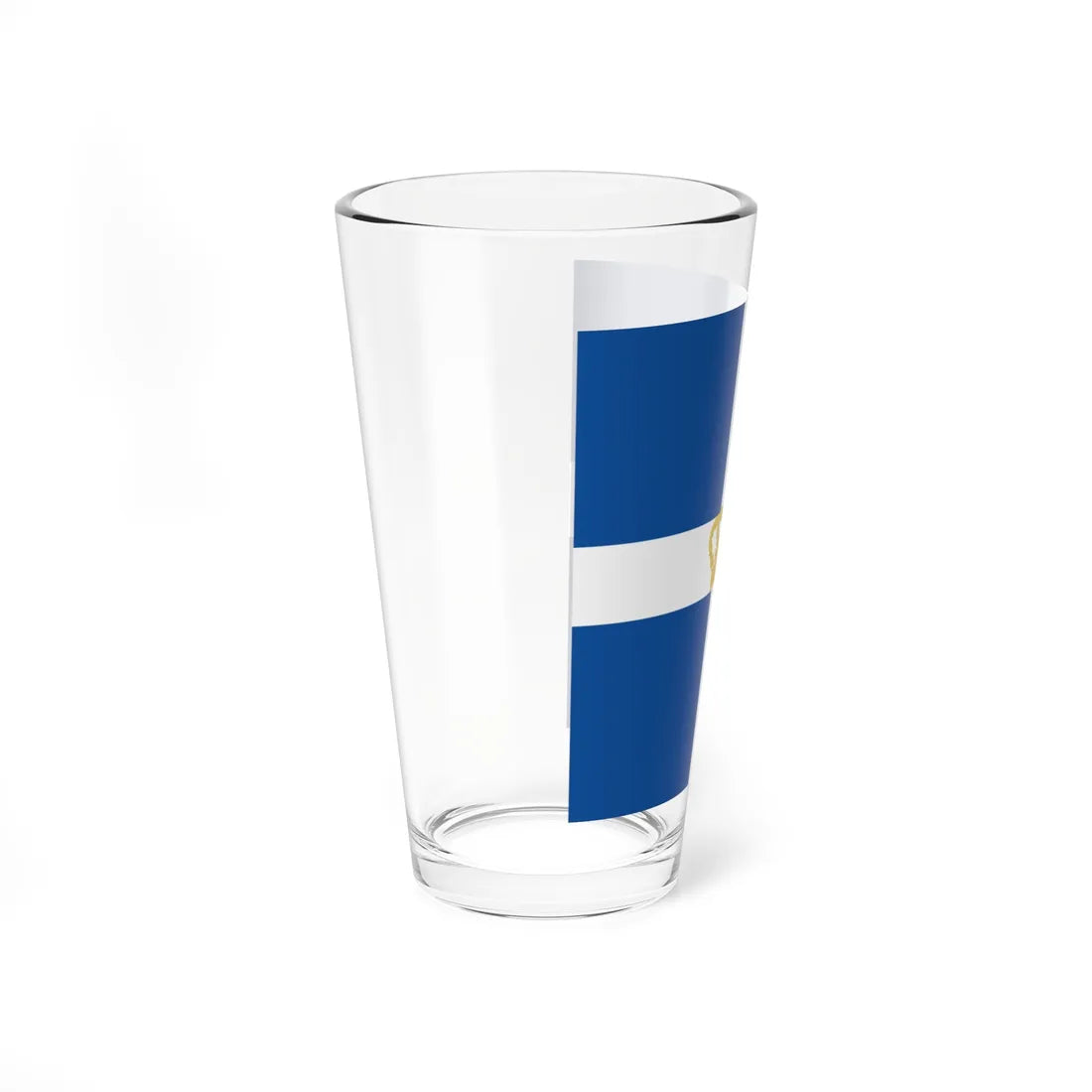 Naval Jack of Kingdom of Greece (Greece) Pint Glass 16oz - Go Mug Yourself