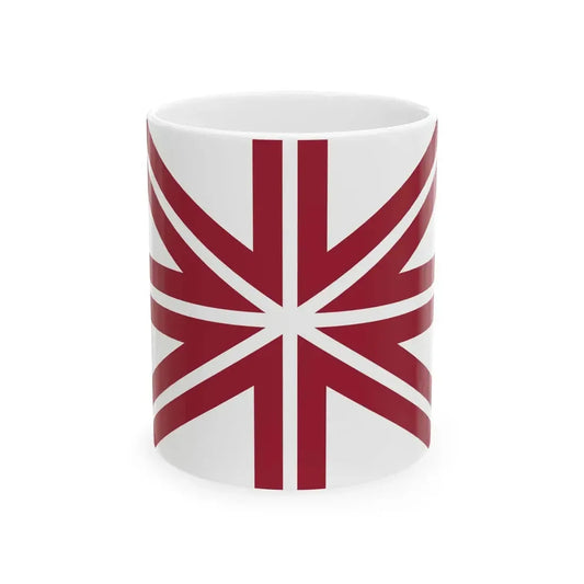 Naval jack of Latvia (Latvia) White Coffee Mug 11oz - Go Mug Yourself