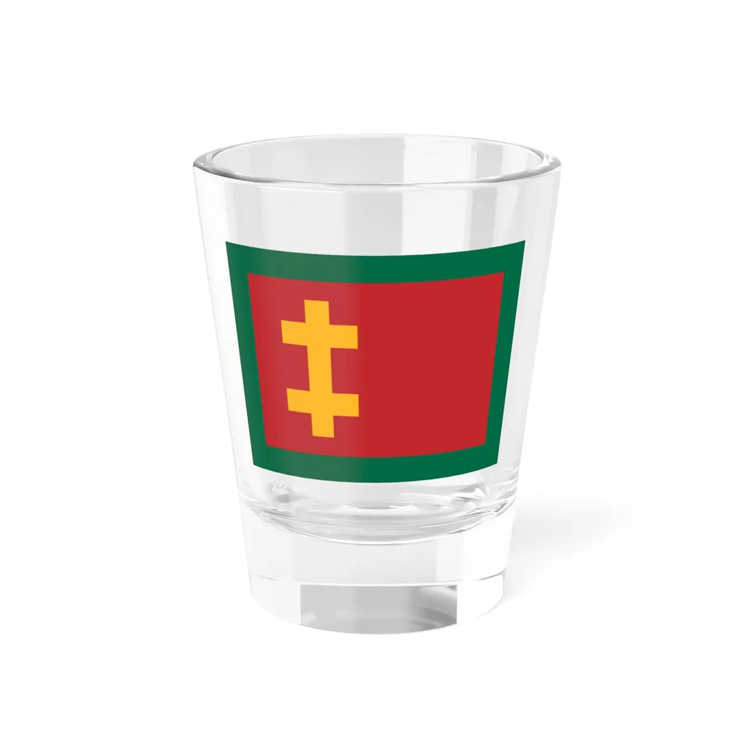 Naval Jack of Lithuania 1927-1940 (Lithuania) Shot Glass 1.5oz 1.5oz - Go Mug Yourself