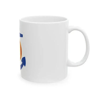 Naval Jack of Lithuania 1992-2004 (Lithuania) White Coffee Mug - Go Mug Yourself