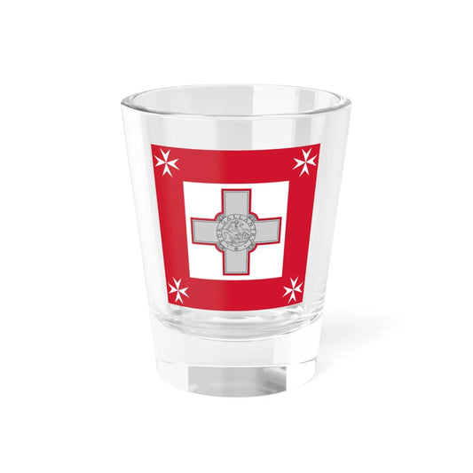 Naval Jack of Malta (Malta) Shot Glass 1.5oz 1.5oz - Go Mug Yourself