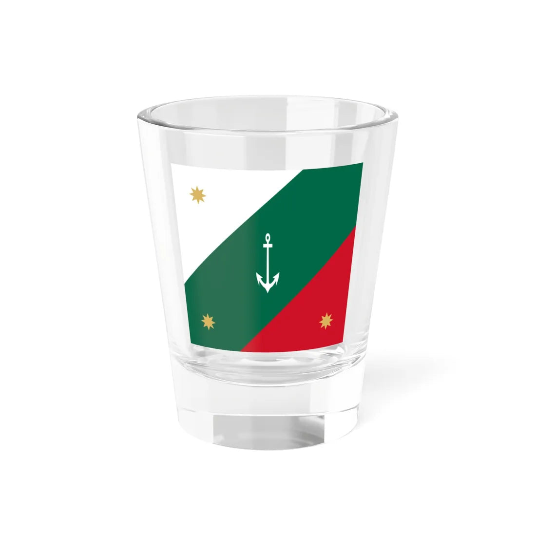 Naval jack of Mexico (Mexico) Shot Glass 1.5oz 1.5oz - Go Mug Yourself