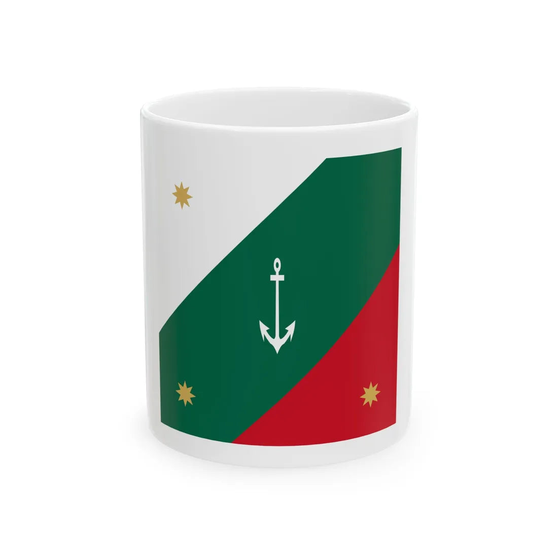 Naval jack of Mexico (Mexico) White Coffee Mug 11oz - Go Mug Yourself