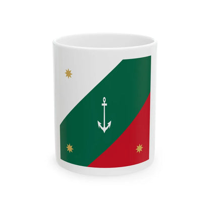 Naval jack of Mexico (Mexico) White Coffee Mug 11oz - Go Mug Yourself