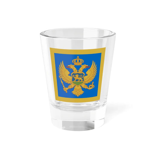 Naval Jack of Montenegro (Montenegro) Shot Glass 1.5oz 1.5oz - Go Mug Yourself