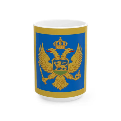Naval Jack of Montenegro (Montenegro) White Coffee Mug 15oz - Go Mug Yourself