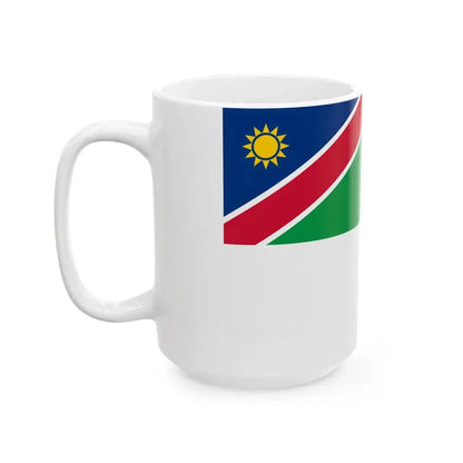 Naval Jack of Namibia (Namibia) White Coffee Mug - Go Mug Yourself