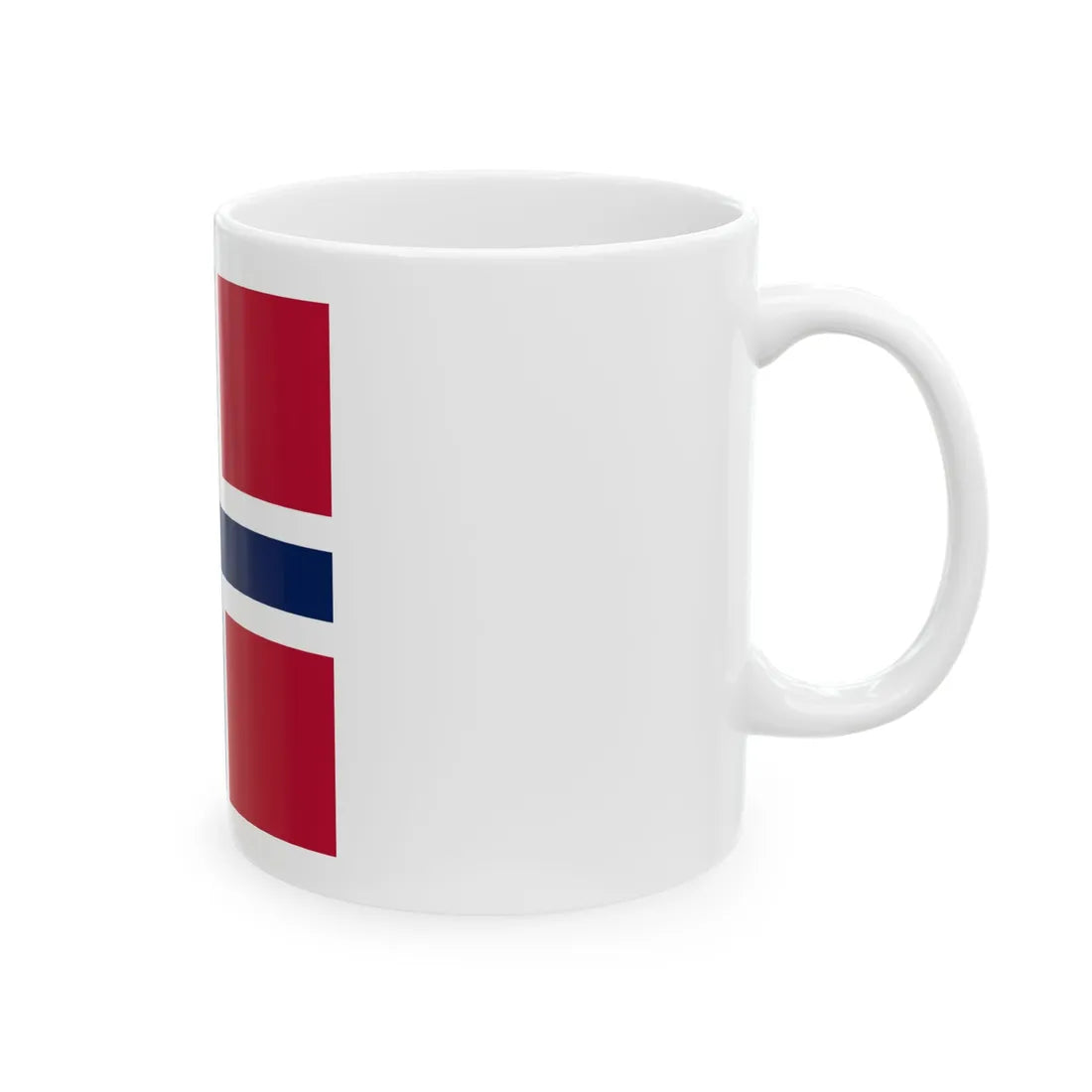 Naval Jack of Norway (Norway) White Coffee Mug - Go Mug Yourself