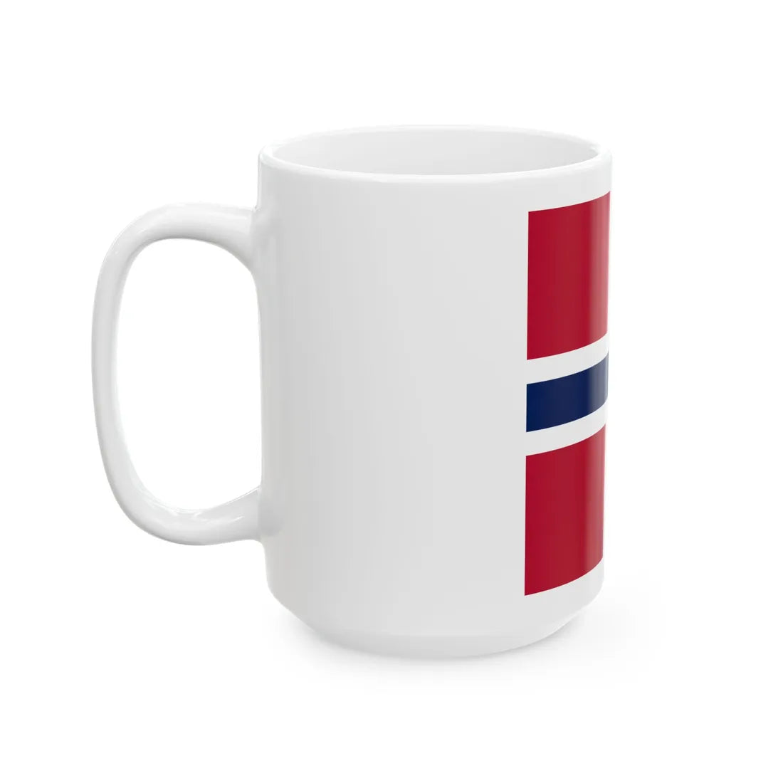 Naval Jack of Norway (Norway) White Coffee Mug - Go Mug Yourself