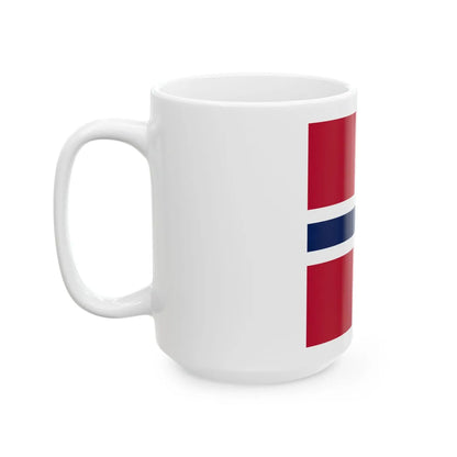 Naval Jack of Norway (Norway) White Coffee Mug - Go Mug Yourself
