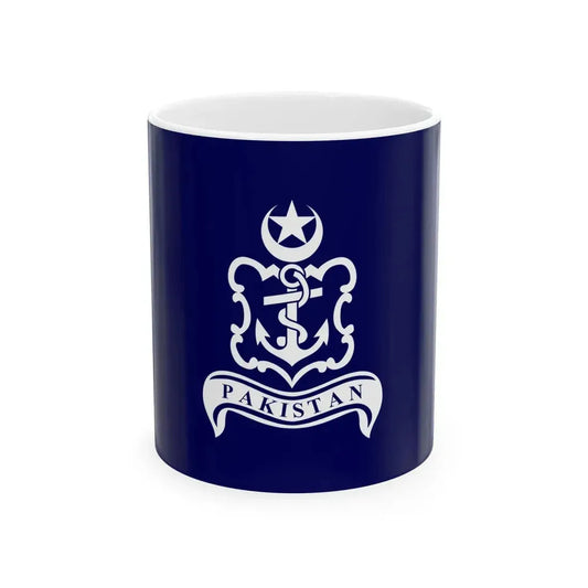 Naval Jack of Pakistan (Pakistan) White Coffee Mug 11oz - Go Mug Yourself