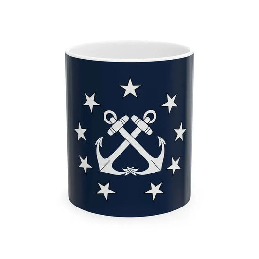 Naval Jack of Panama (Panama) White Coffee Mug 11oz - Go Mug Yourself