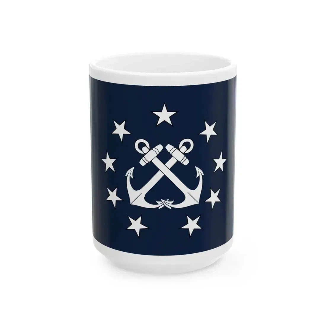 Naval Jack of Panama (Panama) White Coffee Mug 15oz - Go Mug Yourself
