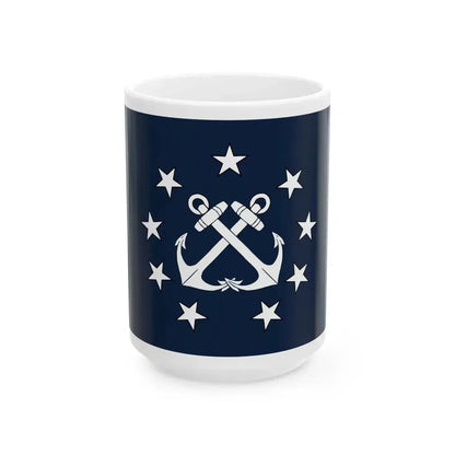 Naval Jack of Panama (Panama) White Coffee Mug 15oz - Go Mug Yourself