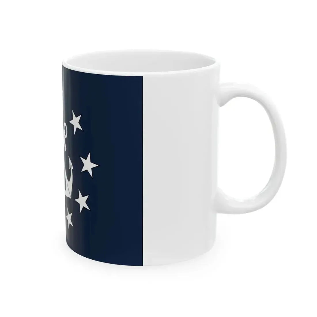 Naval Jack of Panama (Panama) White Coffee Mug - Go Mug Yourself