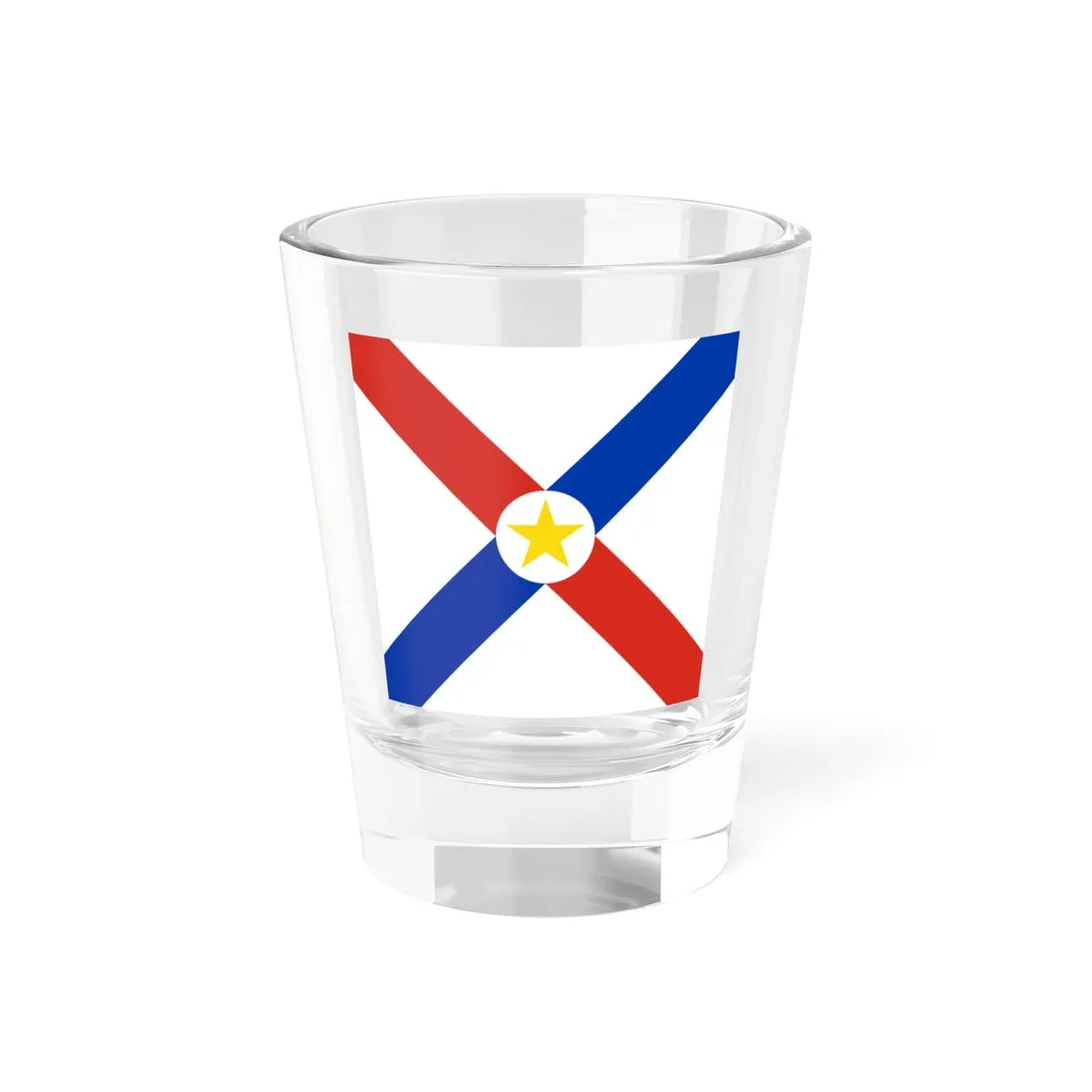 Naval Jack of Paraguay (Paraguay) Shot Glass 1.5oz 1.5oz - Go Mug Yourself