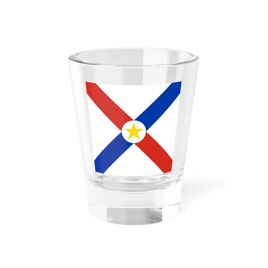 Naval Jack of Paraguay (Paraguay) Shot Glass 1.5oz 1.5oz - Go Mug Yourself