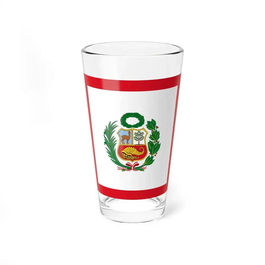 Naval Jack of Peru alternative version (Peru) Pint Glass 16oz 16oz - Go Mug Yourself