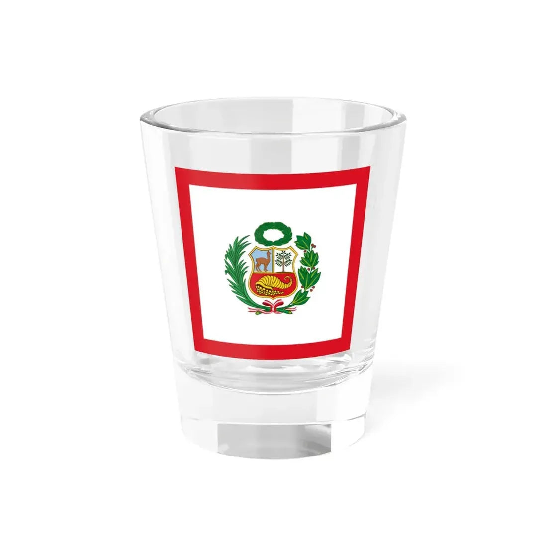 Naval Jack of Peru alternative version (Peru) Shot Glass 1.5oz 1.5oz - Go Mug Yourself