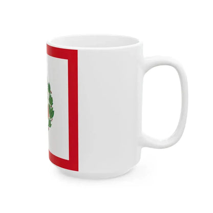 Naval Jack of Peru alternative version (Peru) White Coffee Mug - Go Mug Yourself