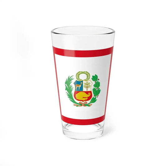 Naval Jack of Peru (Peru) Pint Glass 16oz 16oz - Go Mug Yourself