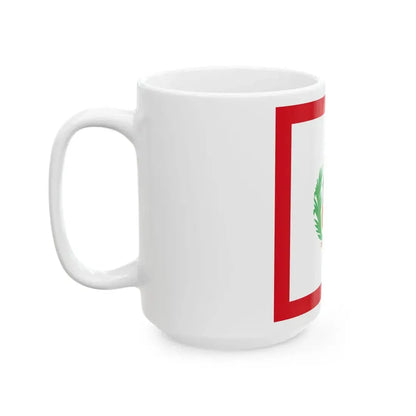 Naval Jack of Peru (Peru) White Coffee Mug - Go Mug Yourself