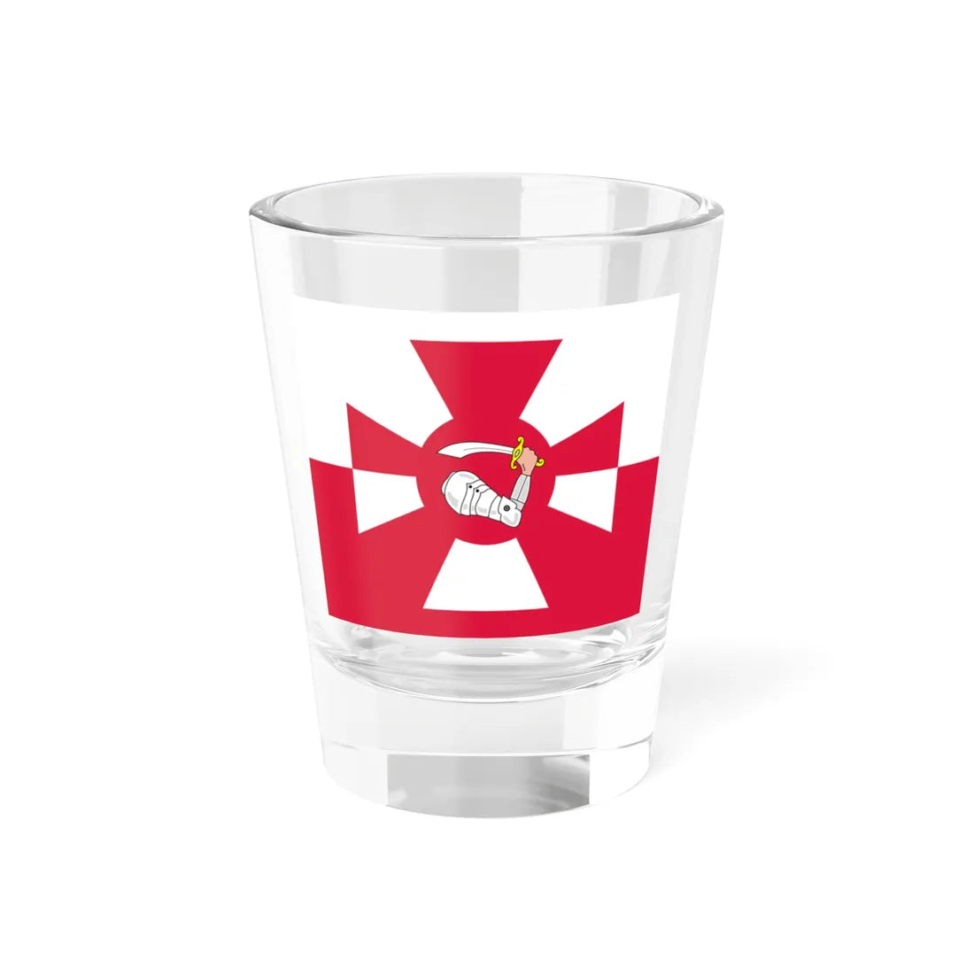 Naval Jack of Poland (Poland) Shot Glass 1.5oz 1.5oz - Go Mug Yourself